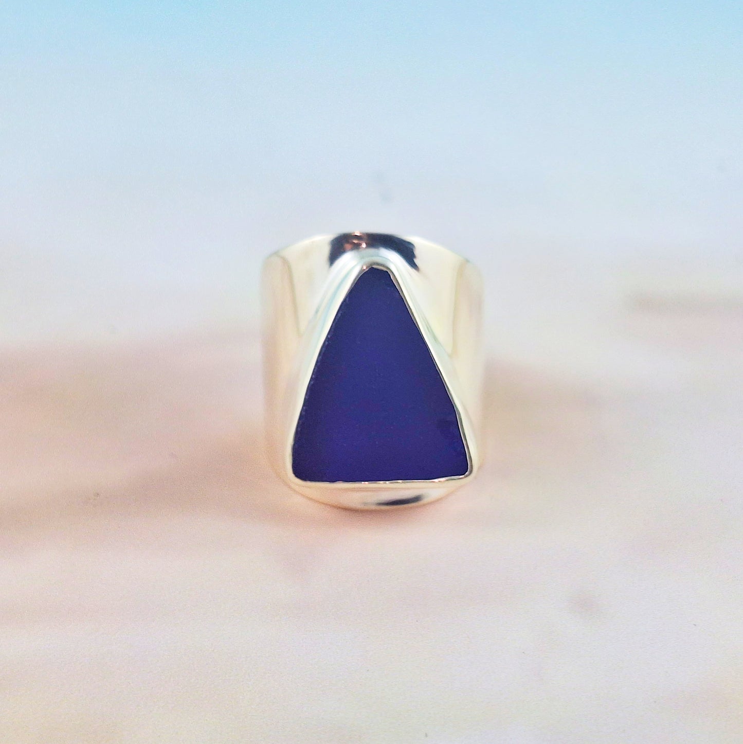 Adjustable Ring (small): Rare Indigo Blue