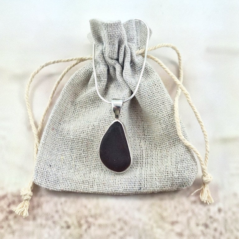 Vintage Dark Brown Pendant (medium)