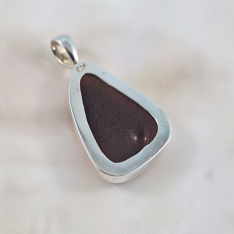 Vintage Dark Brown Pendant (large)