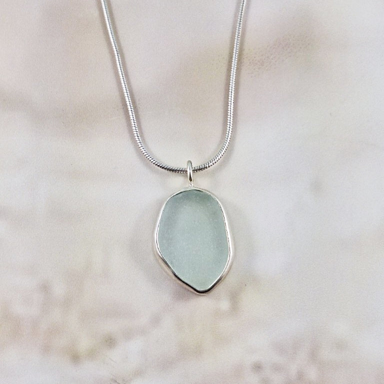 Sea Foam Sea Glass: Pendant (gift box)
