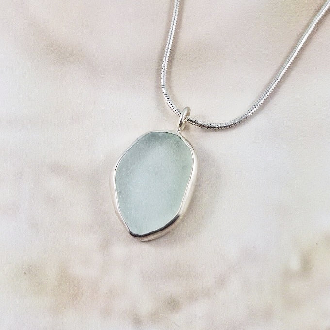 Sea Foam Sea Glass: Pendant (gift box)