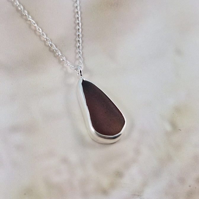 Vintage Bottle Brown: Tiny Pendant (gift box)
