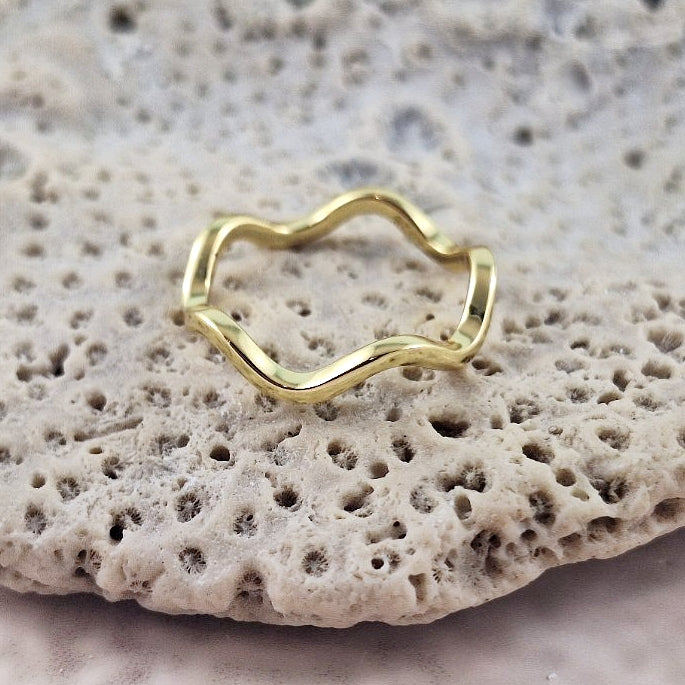 Calm Water Gold Ring