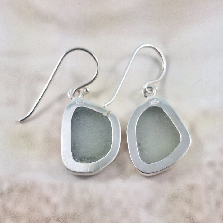 Sea Mist Sea Glass (hook earrings)