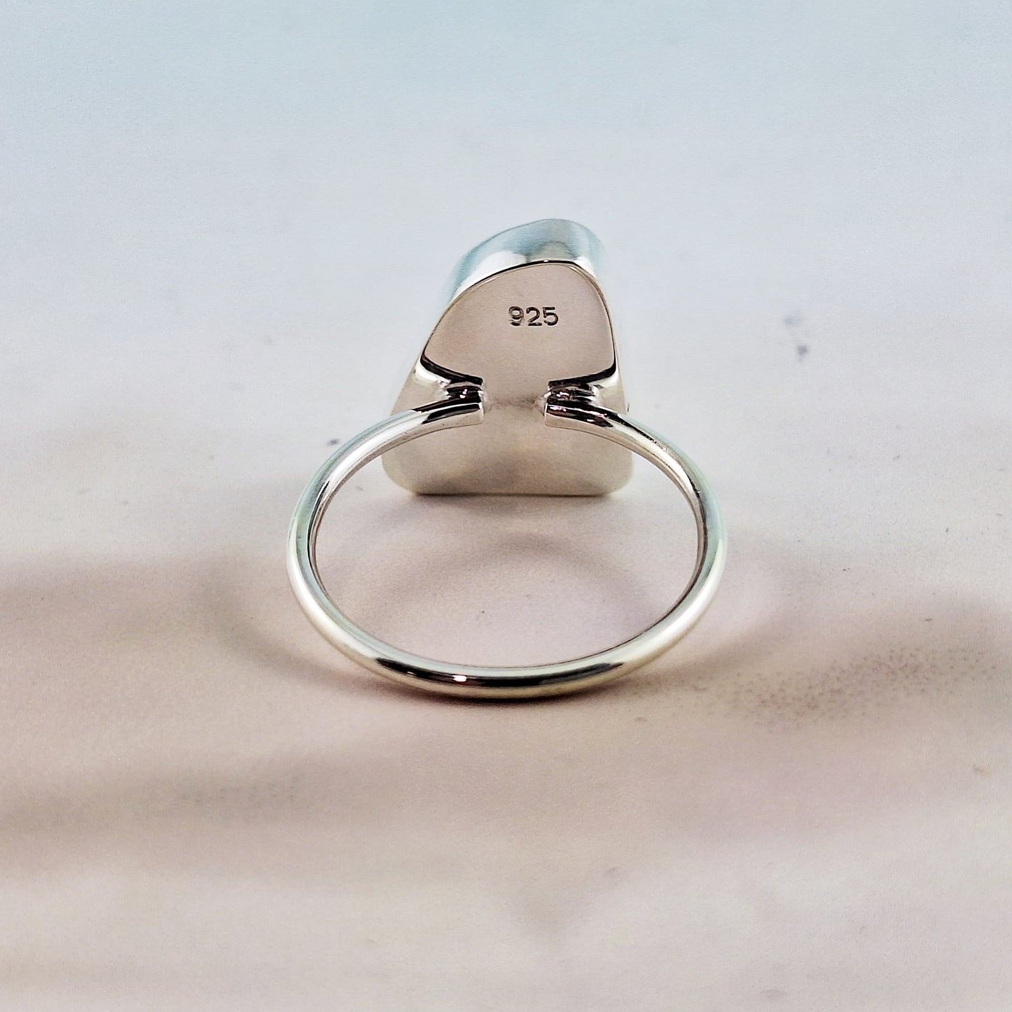 Ring size 9: Sea Mist Glass