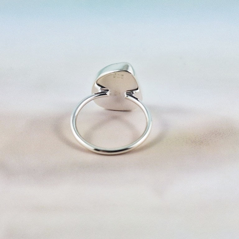 Ring size 6: Sea Mist Sea Glass