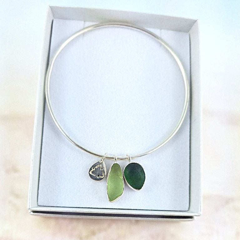 LIMITED EDITION: Sustainable Sea Green Bangle