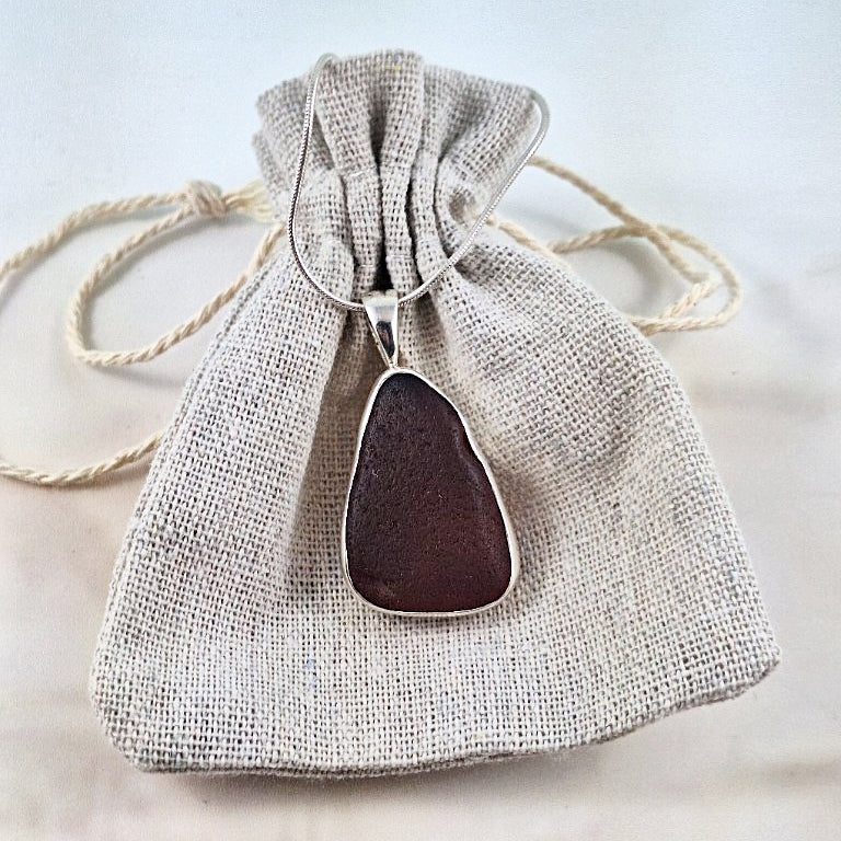 Vintage Dark Brown Pendant (large)
