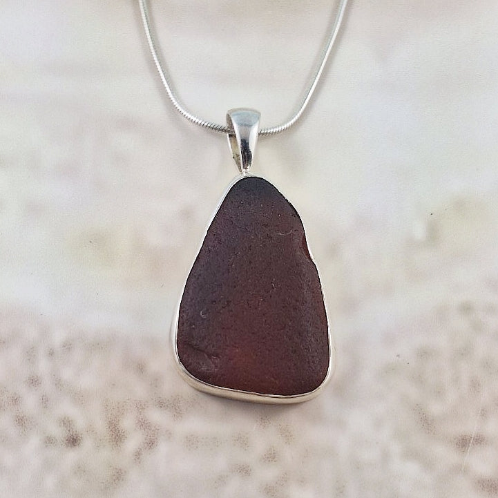 Vintage Dark Brown Pendant (large)