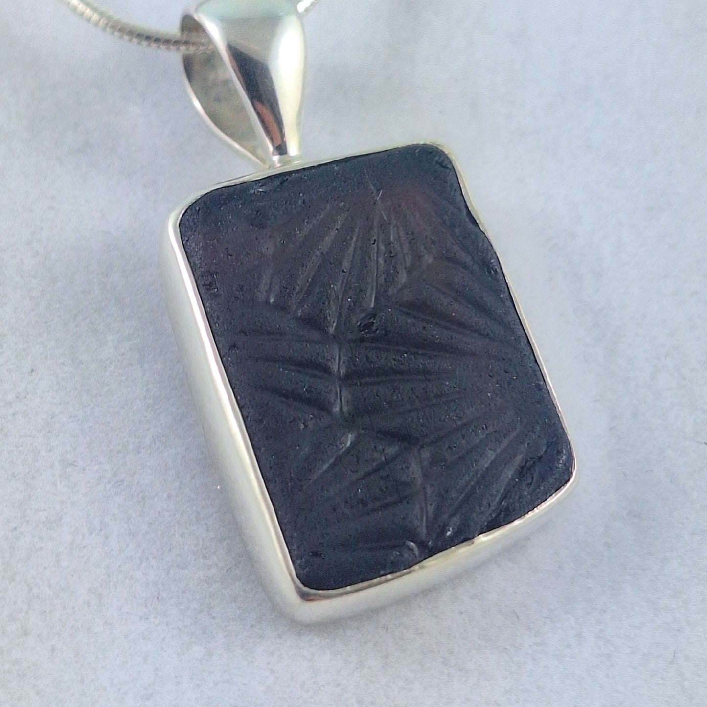 Rare Textured - Dark Plum Pendant (with Chain option)