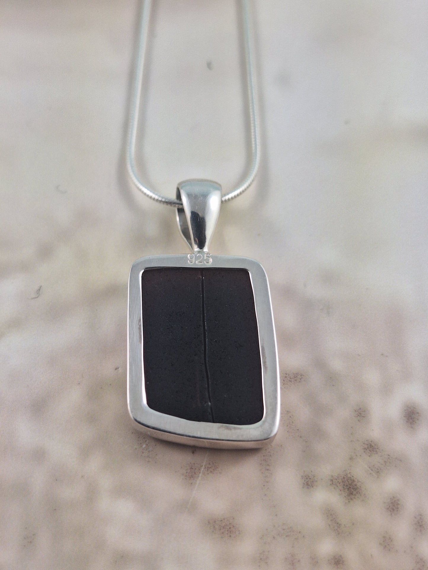 Rare Textured - Dark Plum Pendant (with Chain option)