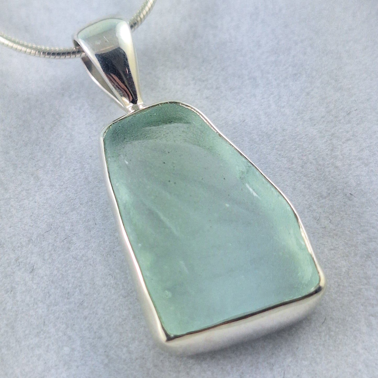 Rare Textured - Sea Foam Green Pendant (with chain option)