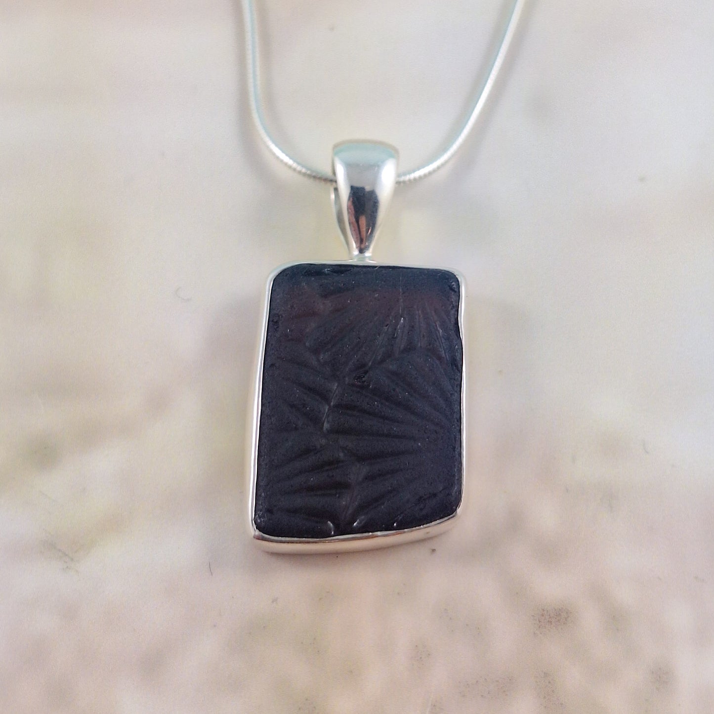Rare Textured - Dark Plum Pendant (with Chain option)