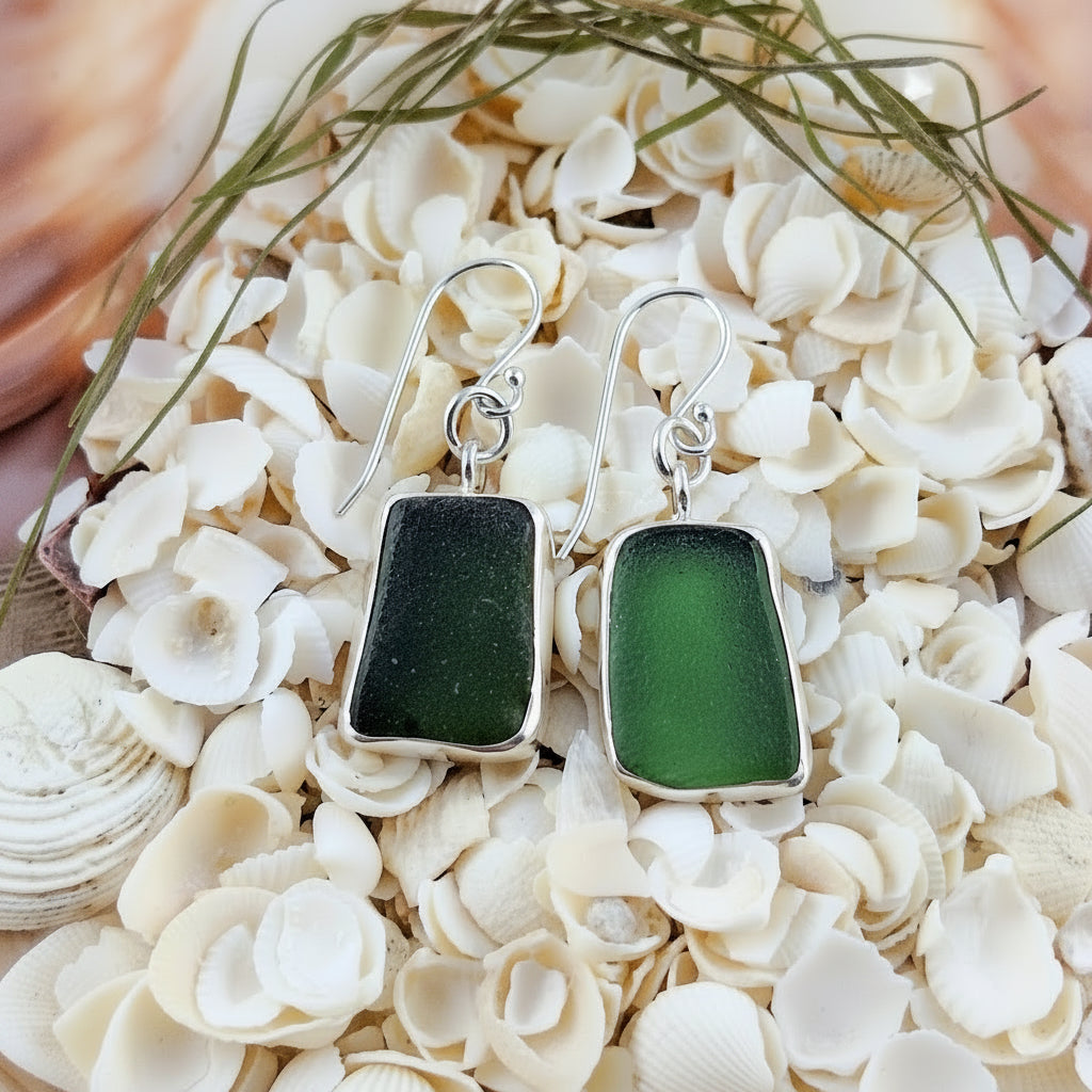 Sea Witch Green (hook earrings)